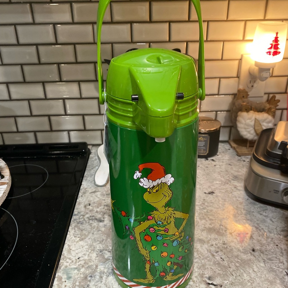 Williams Sonoma Green Grinch Thermos